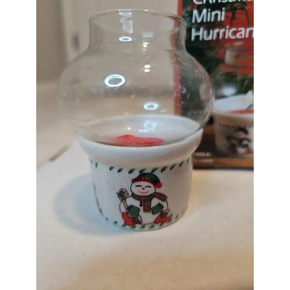 Christmas Mini Hurricane Candle Lamp